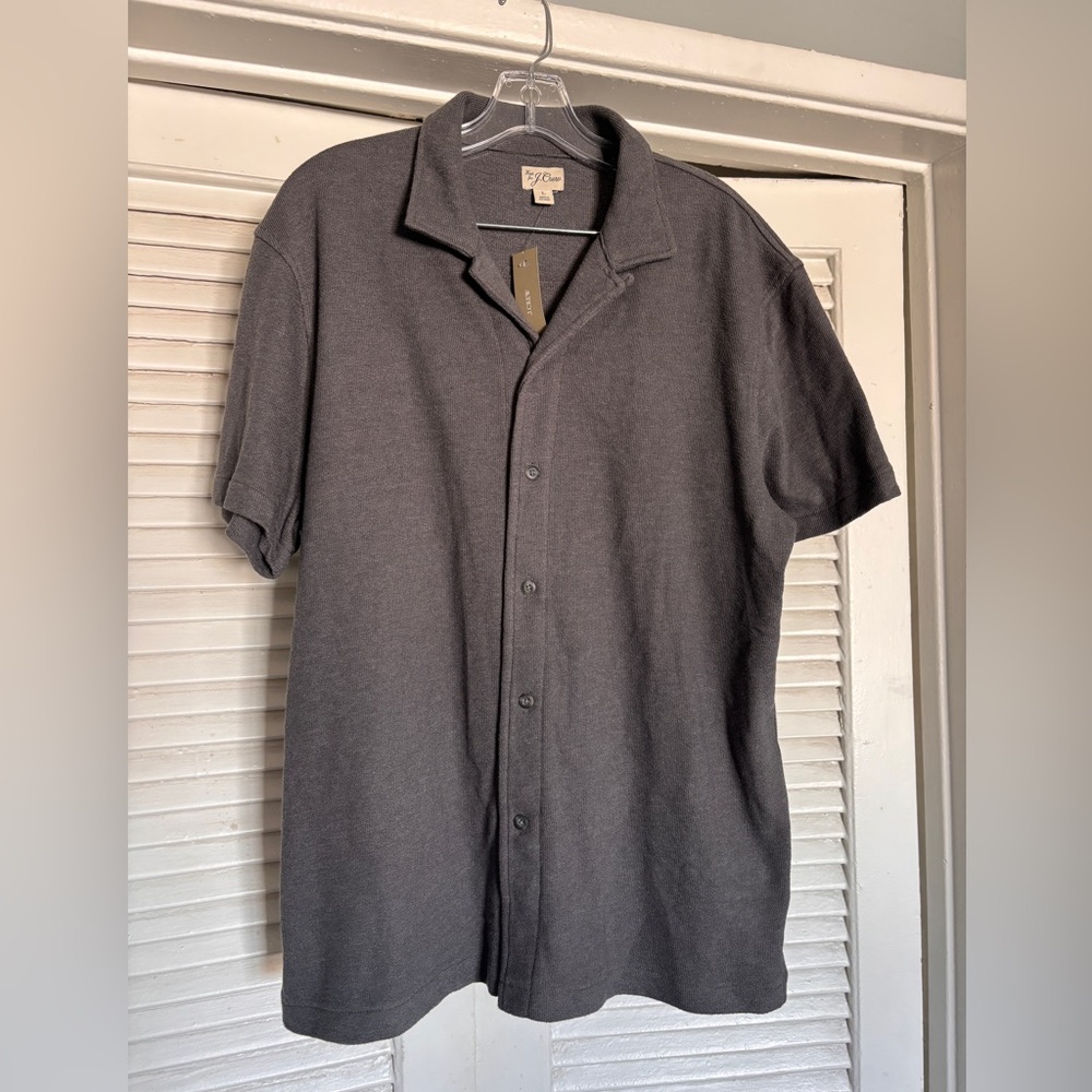 J Crew  Short Sleeve camp Shirt